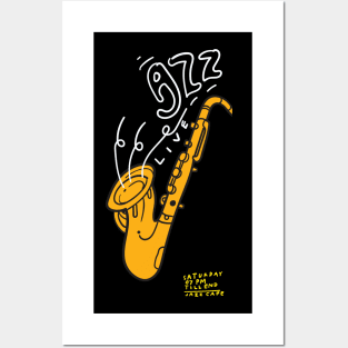 Jazz Saxophone Posters and Art